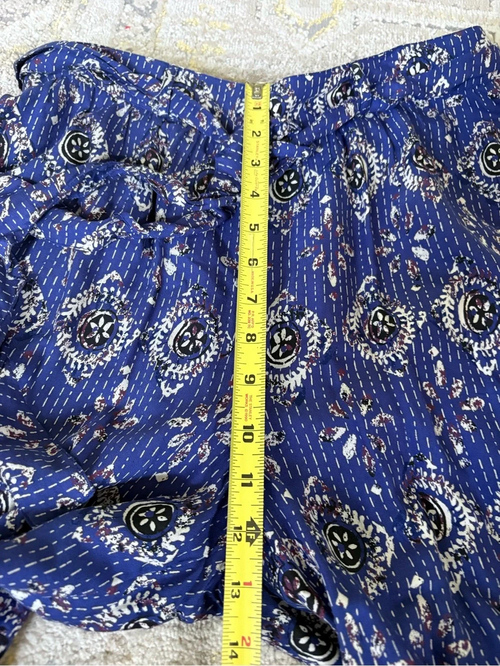 Fat Face Daisy Patch Geo Crop Pants NWT